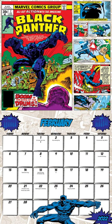 MARVEL Salutes Bronze, Silver Ages in 2022 Calendar | 13th Dimension ...