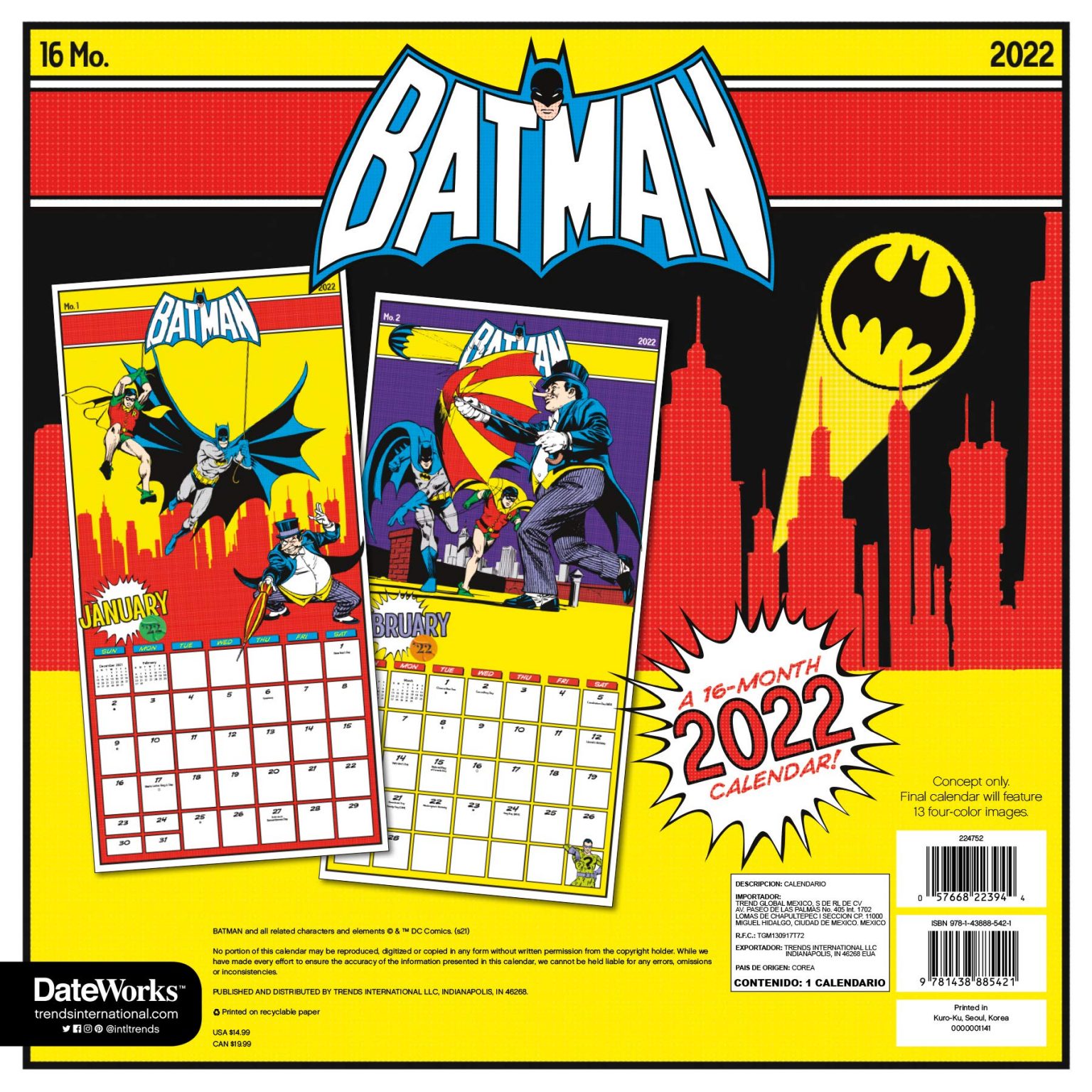 BATMAN 2022 Calendar Goes Bananas for the Bronze Age 13th Dimension