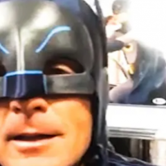DOUG FLUTIE is a Huge BATMAN ’66 Fan — and Has the Batmobile to Prove It