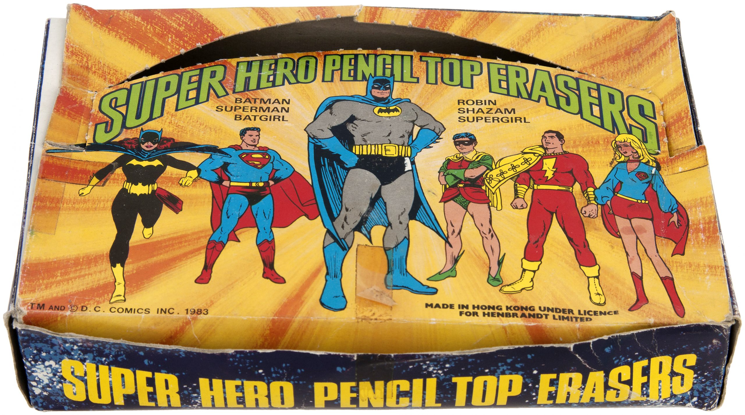 Batman, Captain of America metal pencil box