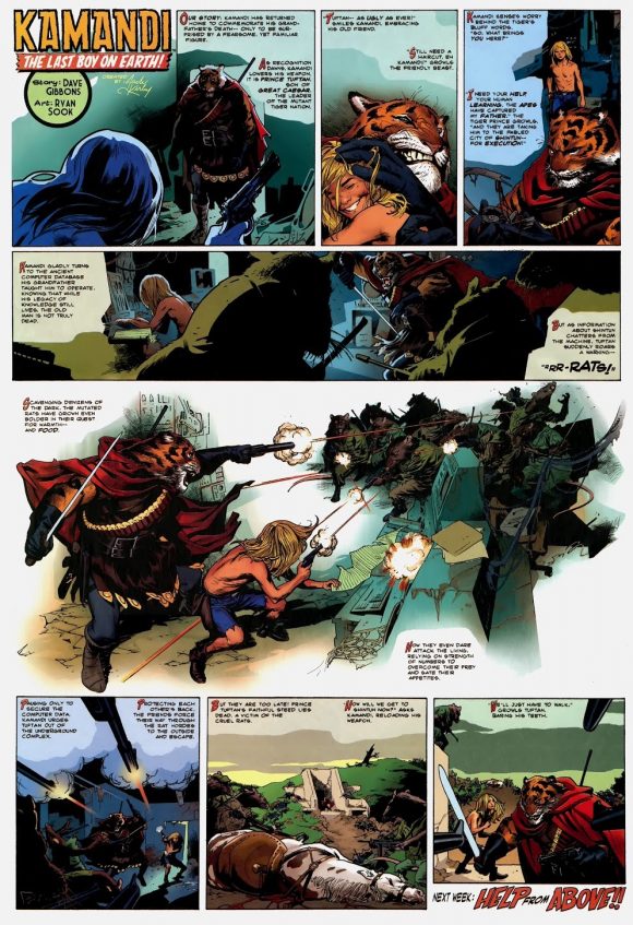 KAMANDI AFTER KIRBY The Brilliant WEDNESDAY COMICS Strip 13th