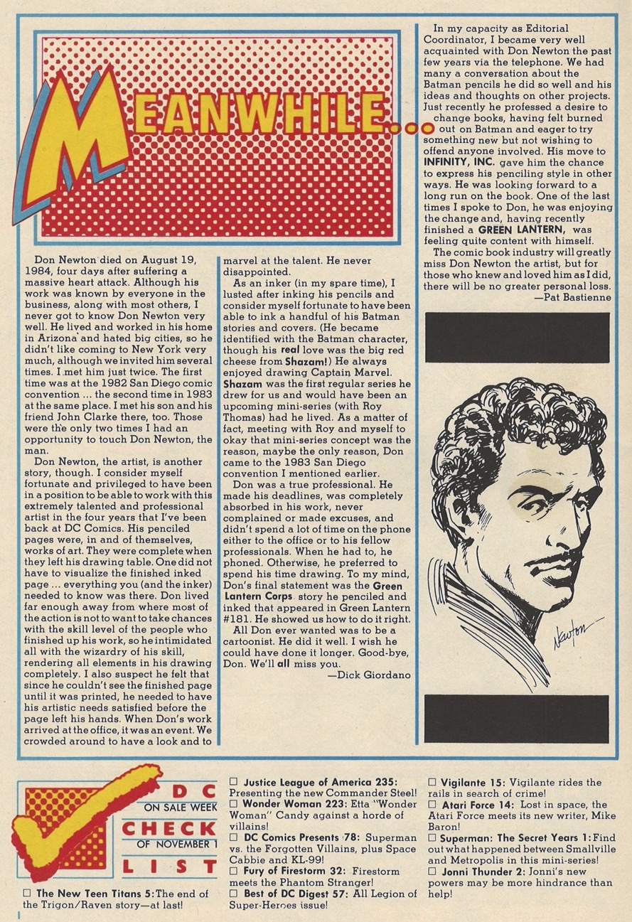 Here’s DICK GIORDANO’s Moving Eulogy for DON NEWTON