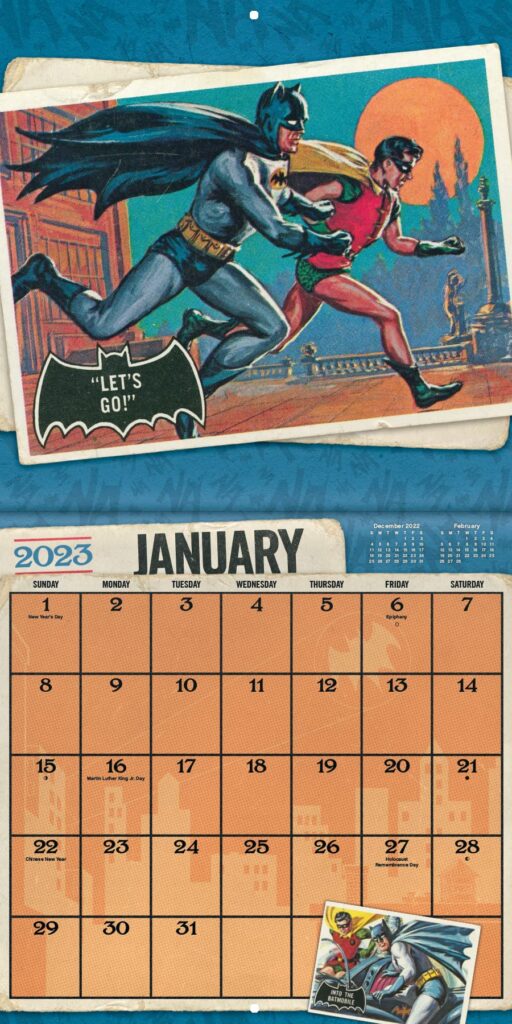 SNEAK PEEK Dig This Classic BATMAN CALENDAR BOXED SET Coming in 2023
