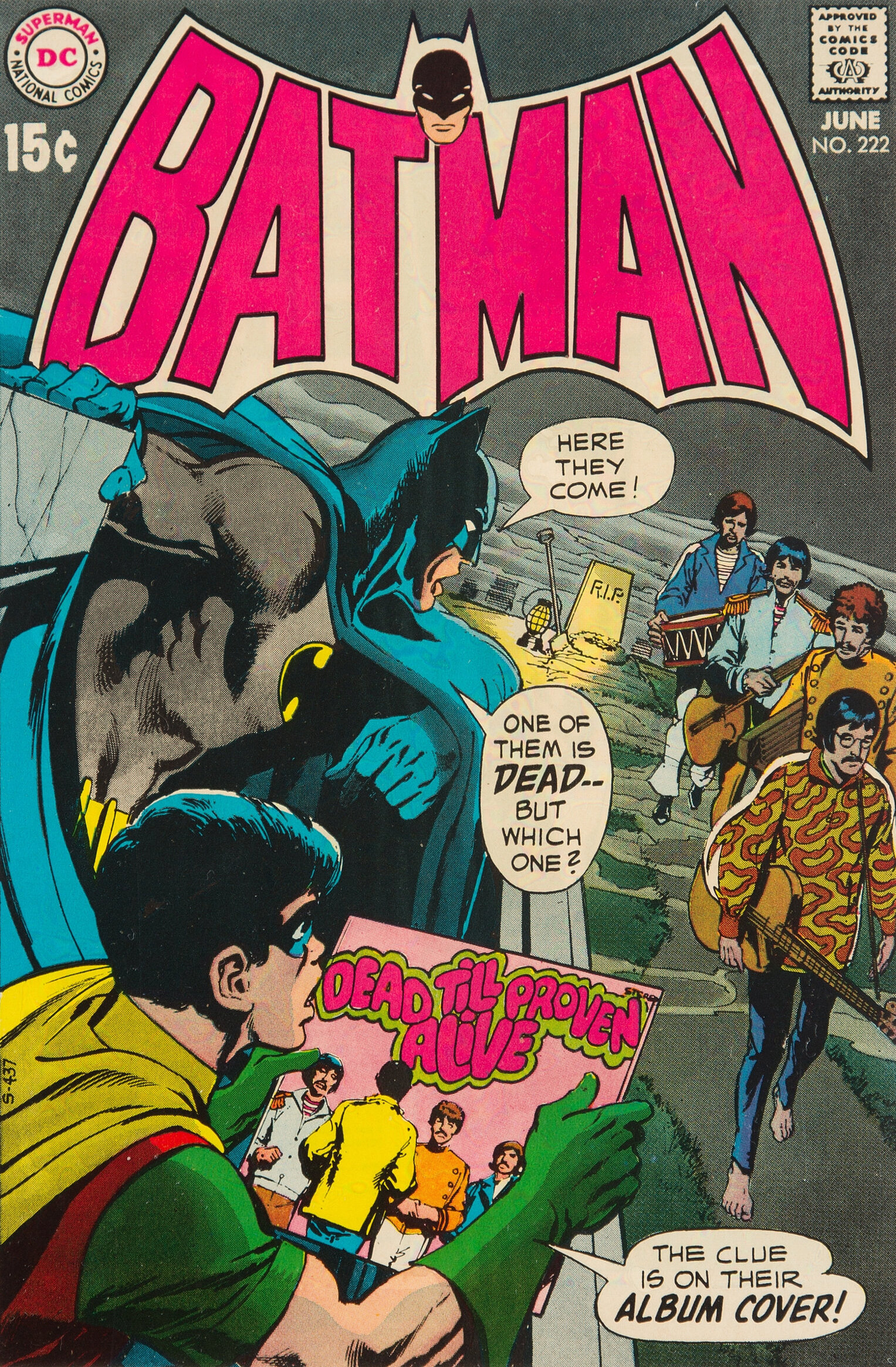 Feast Your Eyes on NEAL ADAMS’ Original BATMAN-‘BEATLES’ Cover Art ...