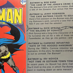 The Joy of Finding Two DICK SPRANG Autographs in a Vintage BATMAN Comic
