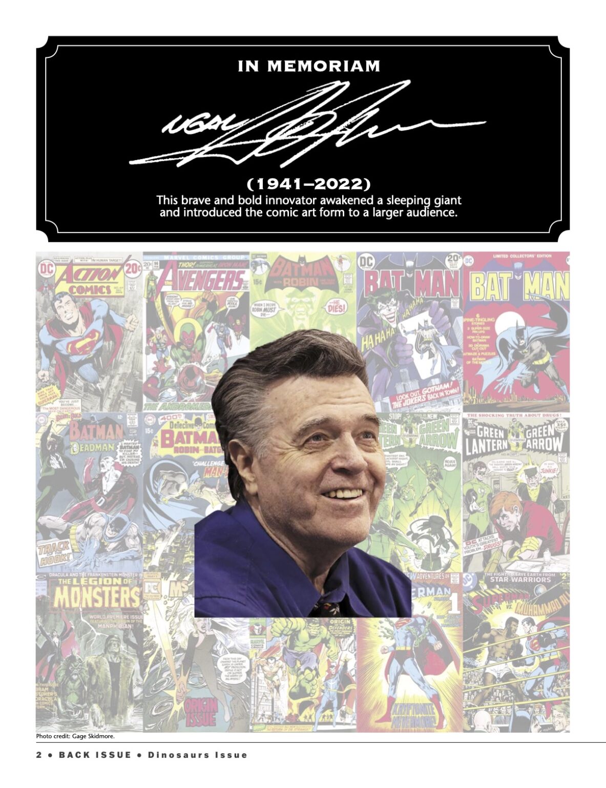 NEAL ADAMS and PEREZ Honored In Latest BACK ISSUE Magazine