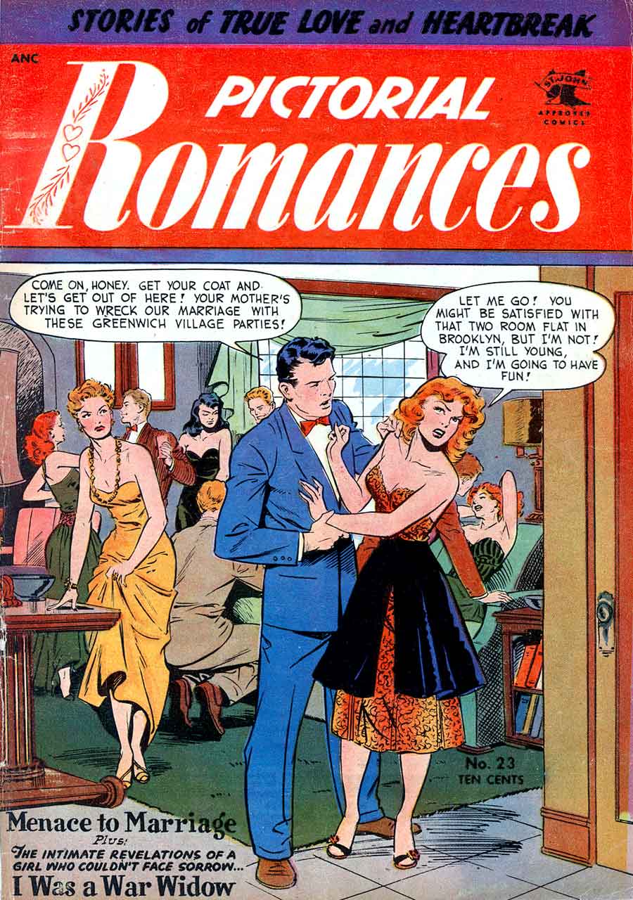 Paul Kupperberg My 13 Favorite Matt Baker Romance Comics Covers 13th Dimension Comics