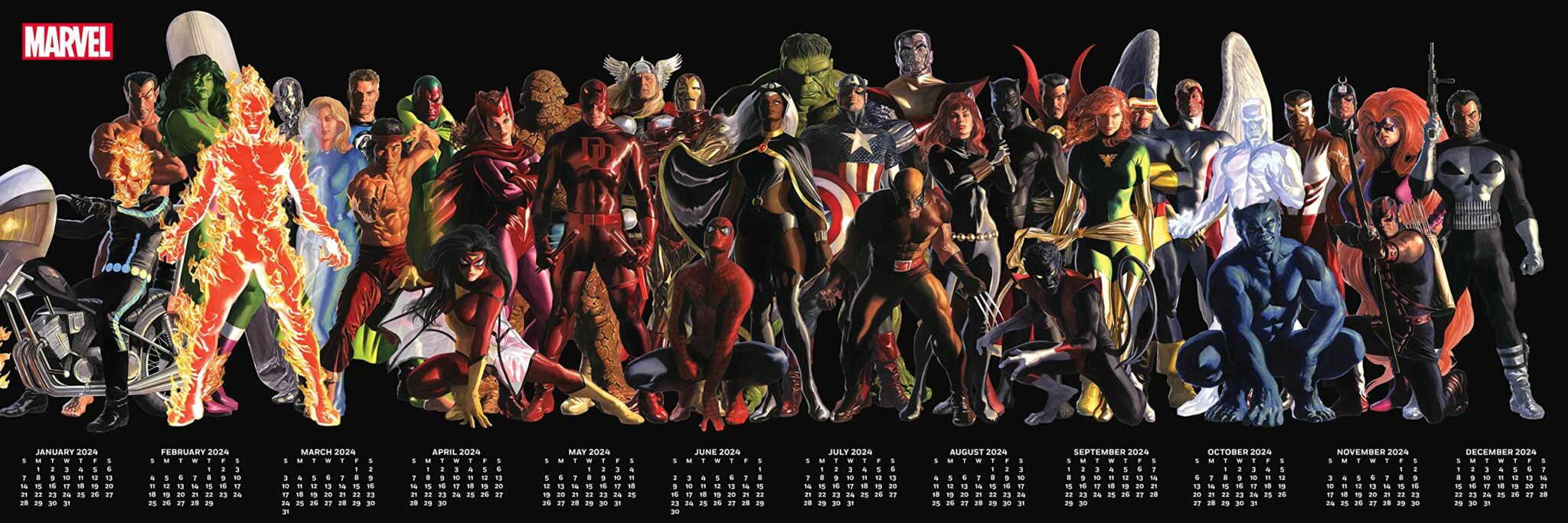 Your Second Chance ALEX ROSS’ Huge MARVEL MURAL Calendar to Get New