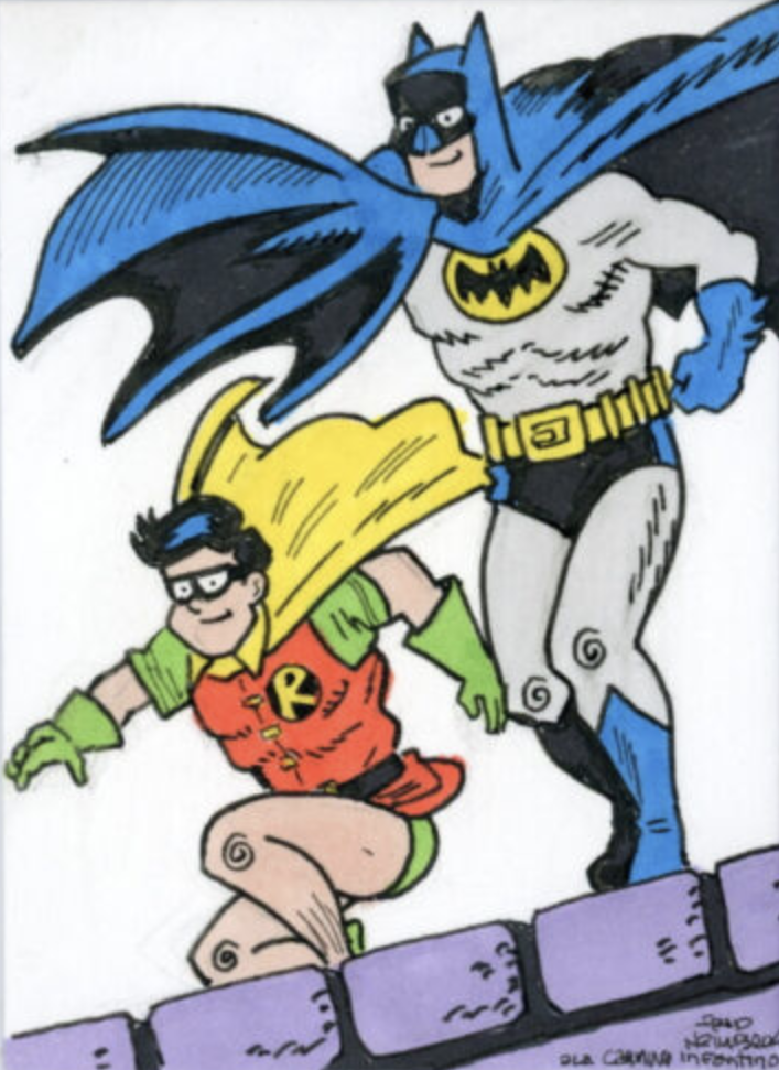 HEMBECK Posts His Own Tribute to the Classic BATMAN AND ROBIN Rooftop ...