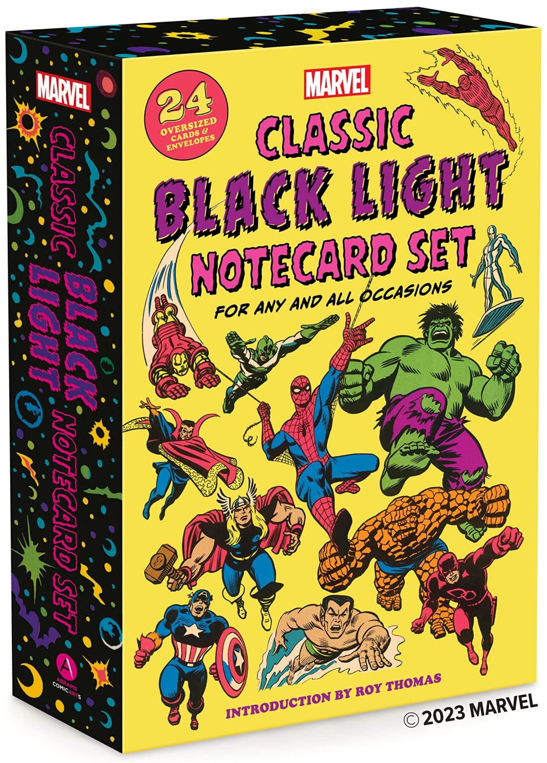 They’re Coming! MARVEL to Reprint Classic 1970s BLACK LIGHT NOTECARDS ...