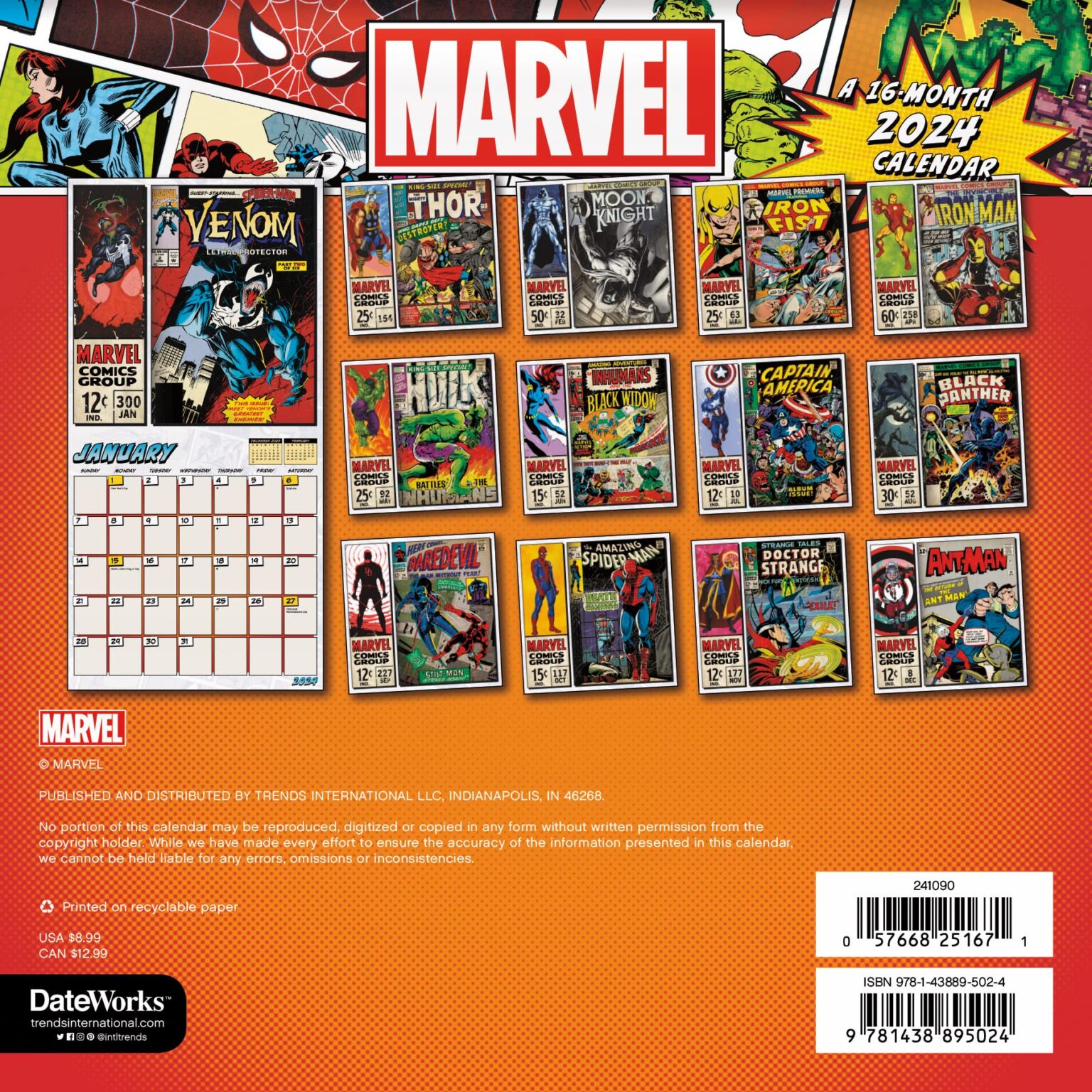 A Whopping FOUR More Retro MARVEL CALENDARS Are Coming for 2024 13th