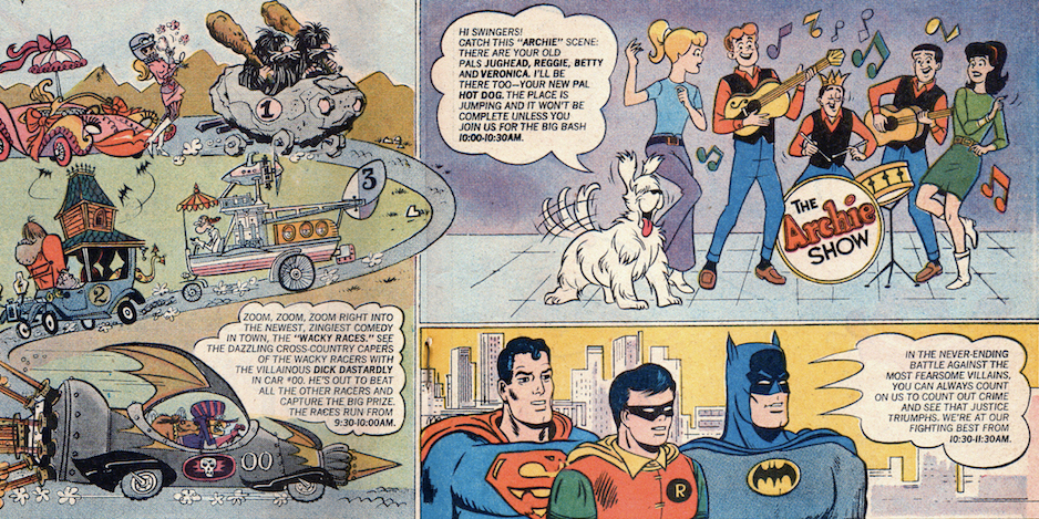 13 Groovy SATURDAY MORNING TV COMIC-BOOK ADS — From the '60s to the '80s