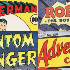 13 Superb IRA SCHNAPP DC Comics Logos From the Golden Age