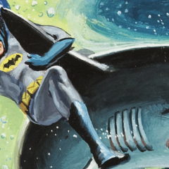 NORM SAUNDERS’ BATMAN: Dig These 13 TOPPS Trading Card Original Paintings