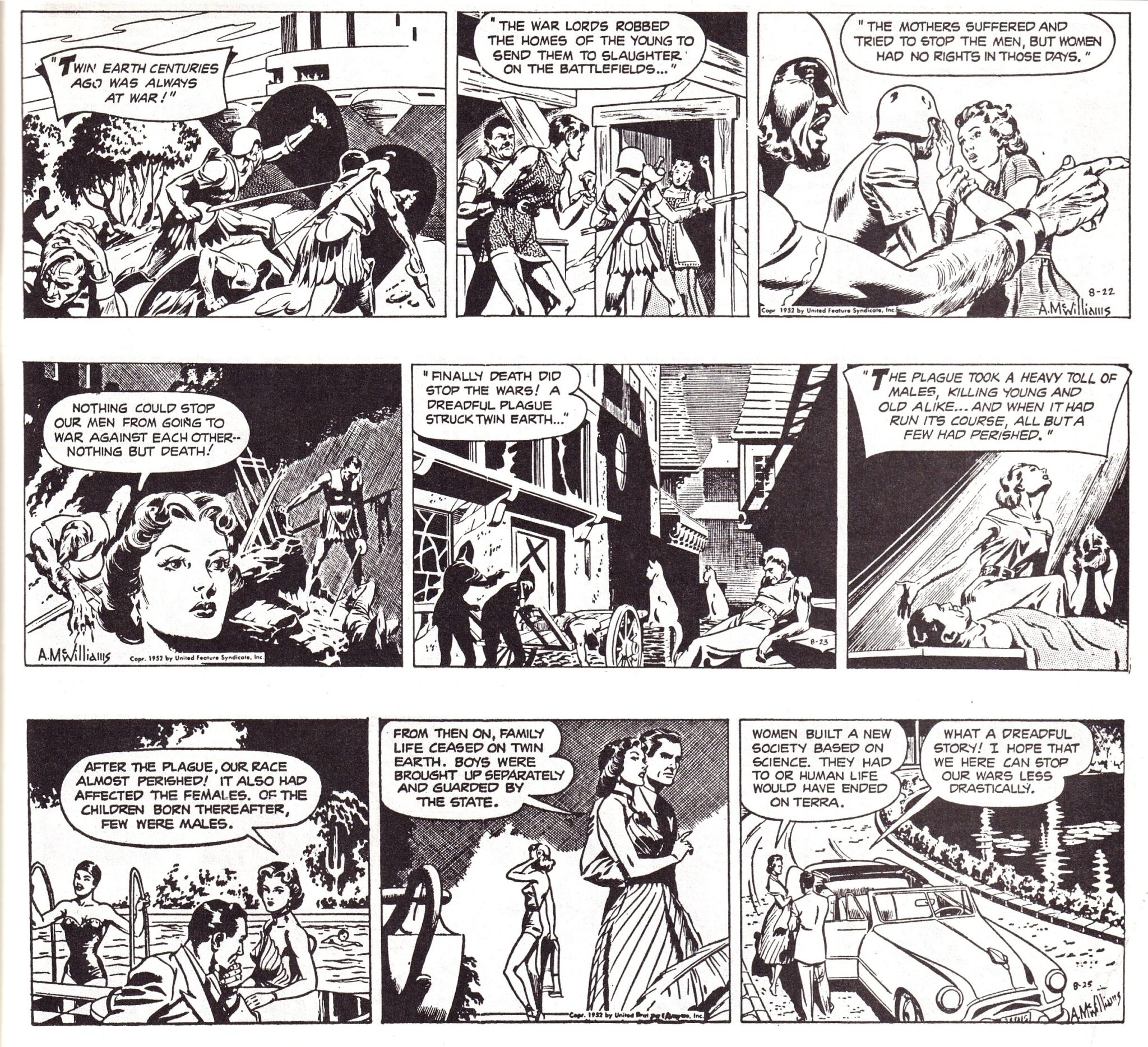 Al McWilliams’ Fantastic TWIN EARTHS: The Sci-Fi Strip That Mixed Cold ...