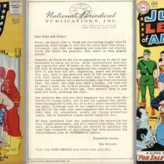 DC COMICS’ Quaintly Earnest Explanation of Why Prices Went From 10 to 12 Cents