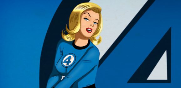 Hey, Here’s Your Fabulous Free INVISIBLE WOMAN WALLPAPER by DES TAYLOR