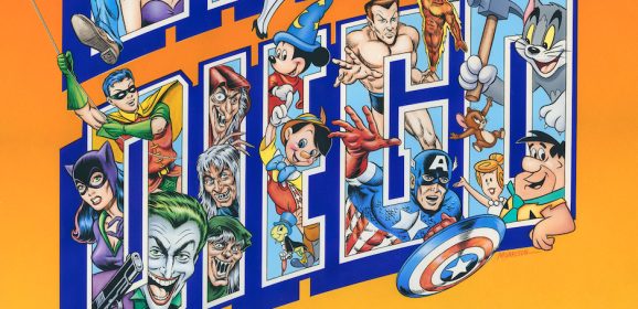 Dig BILL MORRISON’s Gorgeous Painting of Golden Age Heroes and Villains in SAN DIEGO