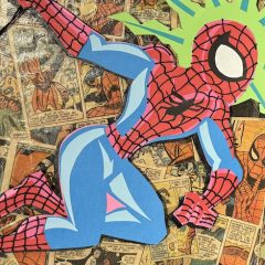 FRANCO’s Groovy Cut-Paper SPIDER-MAN Art Is the Bee’s Knees