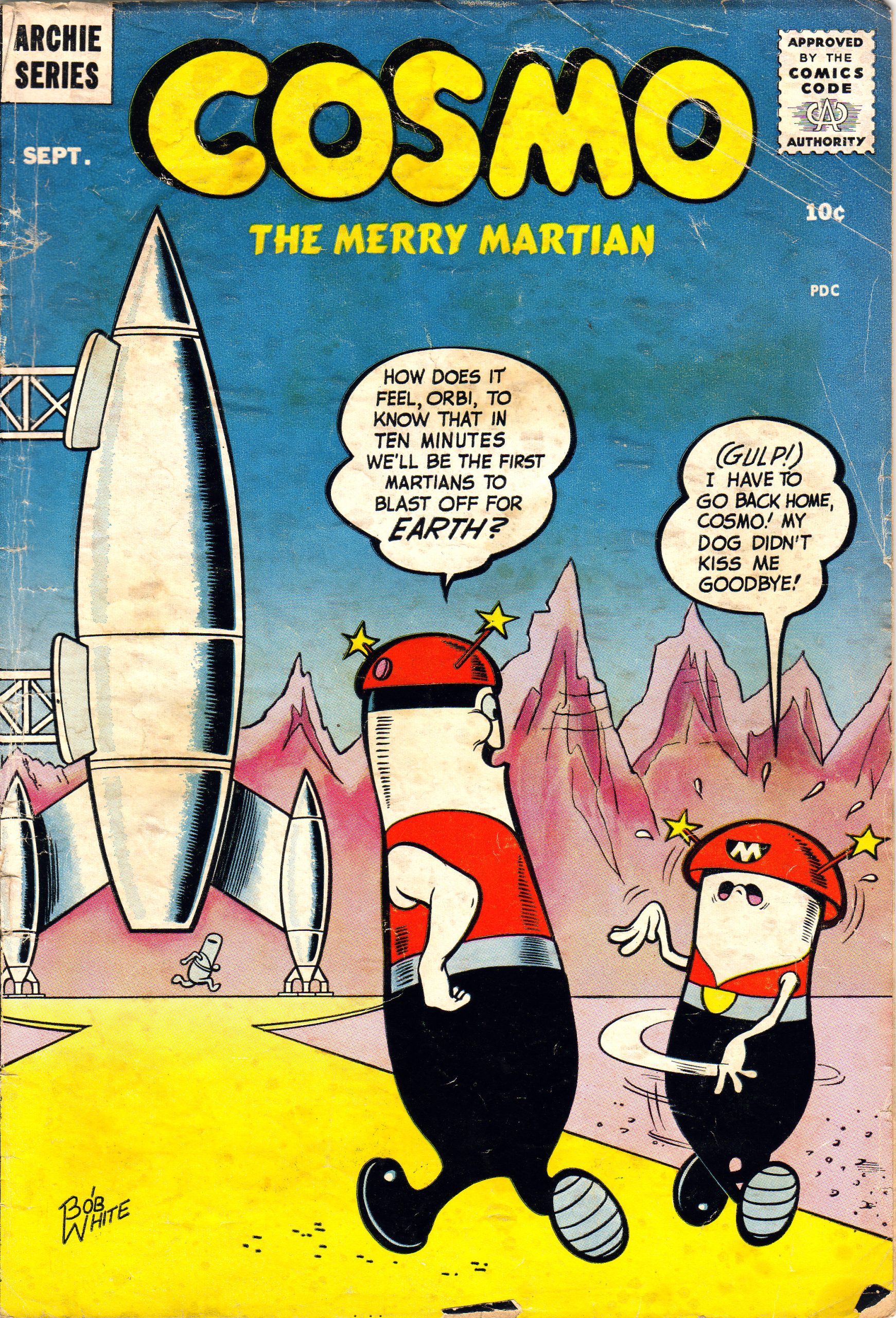 ODDBALL COMICS: Archie’s 1950s COSMO THE MERRY MARTIAN | 13th Dimension ...
