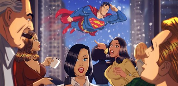 That Time SUPERMAN Interrupted the DAILY PLANET Christmas Party