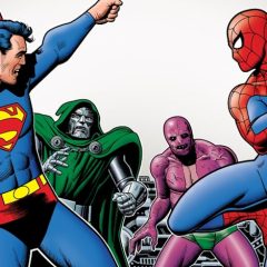 FIRST LOOK — BRIAN BOLLAND’s SUPERMAN AND SPIDER-MAN TREASURY Variant Cover