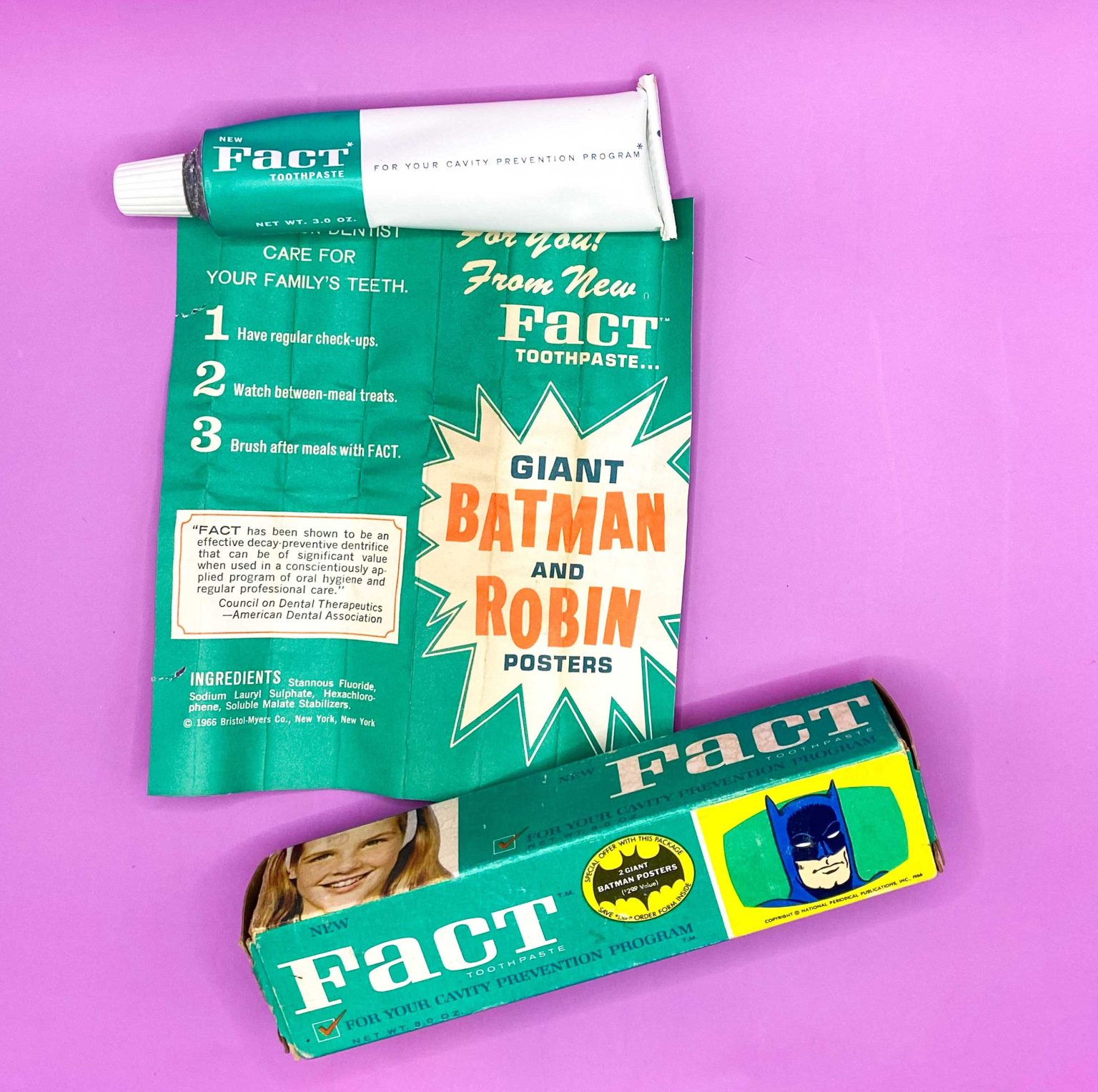 Fact Toothpaste BATMANIA IN 1966: A Day in the Life — With 13 Groovy COLLECTIBLES ...