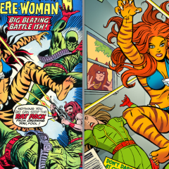 CLASSIC COVERS RE-IMAGINED: TIGRA Gives RED WOLF an Eyeful