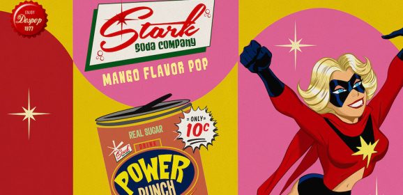 The STARK SODA COMPANY Flavor of the Week: Ms. MARVEL’s Cosmic Mango Pop