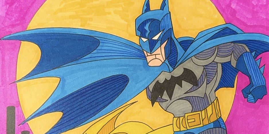 BATMAN AND ROBIN ON THE ROOFTOP — Inspired by PICASSO and WARHOL | 13th ...