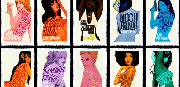 An IAN FLEMING Celebration: The Art of MICHAEL GILLETTE in 13 COVERS
