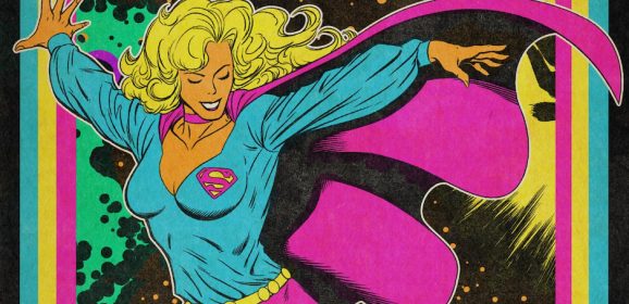 The Far Out 1970s SUPERGIRL BLACK-LIGHT POSTER You Always Wanted