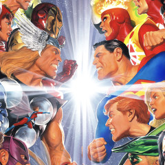 ALEX ROSS’ JLA/AVENGERS Facsimile Edition Variant Covers Offered as Exclusive Prints
