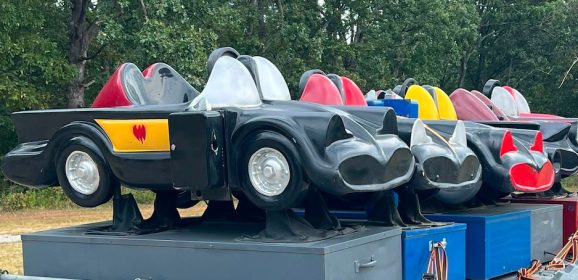 Man, It Must Be Cool to Own All These BATMOBILE KIDDIE RIDES